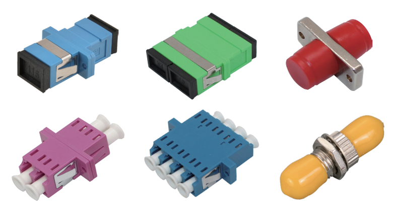 E2000 SC APC To SC UPC Adapter Coupler OM4 Duplex Outlet