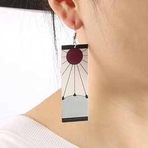 28 Nuevos Diseños de Alta Calidad, <span class=keywords><strong>Pendientes</strong></span> de Gancho y Clip Rectangulares con Diseño de Anime DS <span class=keywords><strong>Tanjiro</strong></span> Nezuko, Regalos de Moda - Product Image 6