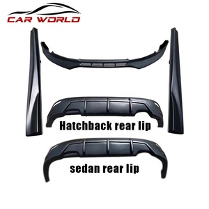 ชุดแต่งกันชนรถยนต์ใหม่สำหรับปี 2012-2014 วัสดุ ABS แบบยึดด้วยสกรู  ประกอบด้วยลิ้นกันชนหน้า สเกิร์ตข้าง และดิฟฟิวเซอร์หลัง - Product Image 5