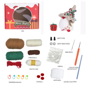 Principiantes Pesadilla antes <span class=keywords><strong>de</strong></span> Navidad Hilo plano DIY Animal Knit Crochet Kit Fácil <span class=keywords><strong>de</strong></span> hacer Compuesto <span class=keywords><strong>de</strong></span> algodón y poliéster - Product Image 2