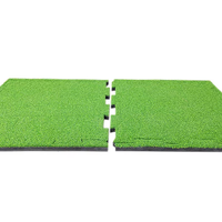 Ensemble de 2 tapis d'entraînement de golf emboîtables, base antidérapante durable, facile à ranger, aides à l'entraînement GP pour la pratique du golf en intérieur et en extérieur
