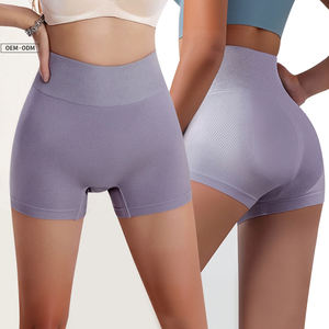 Offre Spéciale femmes taille XL taille haute sans entrejambe Yoga Shorts poches personnalisé <span class=keywords><strong>Spandex</strong></span> athlétique course Gym Fitness porter privé - Product Image 1