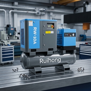 Compresseur d'<span class=keywords><strong>air</strong></span> à vis rotatif à connexion directe, alimentation CA, 22 kW, 37 kW, 7,5 kW, 55 kW, ensembles complets avec réservoir et sécheur d'<span class=keywords><strong>air</strong></span>, vente chaude en usine - Product Image 1