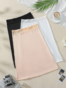 Nouveauté <span class=keywords><strong>Jupon</strong></span> Mi-Long en Dentelle pour Femme S-3XL avec Voile Transparent - Product Image 5