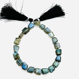 Centro de cuentas espaciadoras redondas de labradorita amarilla hecha a mano perforado para la fabricación de joyas creativas - Product Image 1