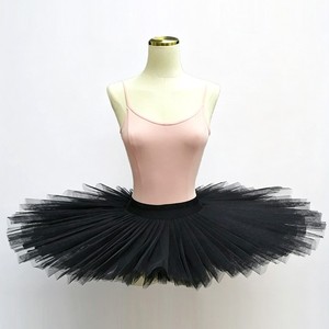 Falda Tutú de Ballet Blanca, Clásica, de Media Pierna, Vestido de Danza con Capas de Tul, Traje de Práctica y Actuación para Mujer - Product Image 6