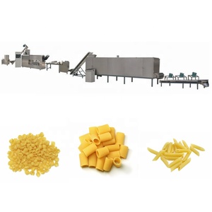 Ligne de transformation alimentaire automatique avec extrudeuse à vis simple et rôtissoire à cinq couches pour snacks soufflés, macaronis et flocons de maïs - Product Image 1