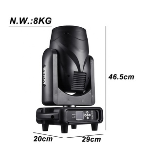 FEIYUEYUE Sharpy Mini 295W 14r - Luz <span class=keywords><strong>de</strong></span> Cabeza Móvil con Haz <span class=keywords><strong>de</strong></span> Luz y Anillo LED para DJ/Disco/Club/Bar/Fiesta - Product Image 5