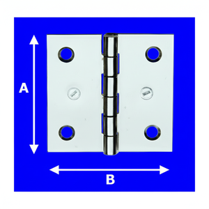 Moderna cerniera in acciaio inox 40x30mm porta e armadio per mobili nautici cucina e Box-AL850IN4030 Aldeg - Product Image 1