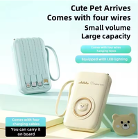 Designs mignons, logos personnalisés, chargeur super rapide, grande capacité, câble d'alimentation mobile, ensemble d'alimentation portable universel pour téléphone portable