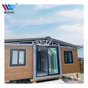 China manufacturer prefabricated expandable container house expandable container home prefabricated hotel trailer bottom price