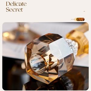 Portacandele da pavimento in vetro unico a forma di loto per la decorazione della casa di san valentino - Product Image 2