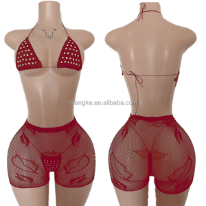 Conjunto <span class=keywords><strong>de</strong></span> Ropa Exótica <span class=keywords><strong>de</strong></span> Pole Dance para Discoteca <span class=keywords><strong>de</strong></span> 3 Piezas Trajes <span class=keywords><strong>de</strong></span> Stripper al Por Mayor <span class=keywords><strong>de</strong></span> Baile Exótico - Product Image 2