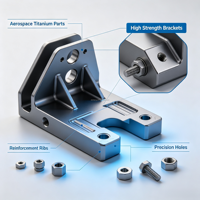 Pièces de rechange en acier inoxydable usinées CNC sur mesure OEM de haute précision, composants de tournage et de fraisage en gros pour la robotique