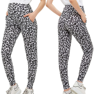 Vente chaude femmes enceintes <span class=keywords><strong>Fitness</strong></span> femmes enceintes pantalons de Yoga jambe de botte Yoga Leggings pantalons de gymnastique doux <span class=keywords><strong>pour</strong></span> la peau - Product Image 3