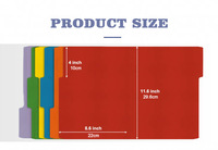 Dossier de classement en kraft recyclé écologique avec logo personnalisé, couleurs assorties, format A4, pour le bureau, l'école, la maison, organisation