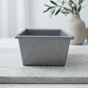 Plaque de cuisson pliée 8,5'' x 4,5'' en acier aluminisé avec revêtement antiadhésif, conforme aux normes FDA et LFGB, écologique, pour la cuisson du pain et des gâteaux - Product Image 4