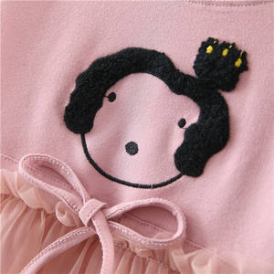 Robes de Filles à Thème Anniversaire et Personnages de Dessins Animés, Modèle Tutu Visage d'Ange, Collection Automne, pour Filles Indiennes - Prix de Gros - Product Image 5