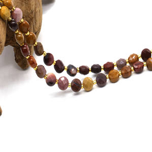 주얼리 제작용 천연석 나석 도매, 6mm 패싯 플랫 라운드 아게이트 자수정 라피스 로즈쿼츠 루비 비즈 - Product Image 5