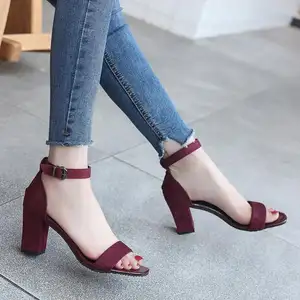 Summer Sandals Women Chunky Sandals High-Heeled Shallow Mouth Pointed Toe Pumps Fashion Sexy High Heels Office White Shoes