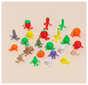 Decorazioni per Torte a Forma di Personaggi di Cartoni Animati, Frutta e Verdura, Piccole Figure Umane 3D Giocattolo, Vendita all'Ingrosso - Product Image 2