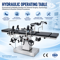 Table d'opération hydraulique en acier inoxydable 304, contrôlée par pédale, pour chirurgie générale et gynécologique en milieu hospitalier