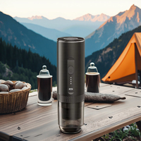Portable Mini Électrique En Acier Inoxydable Espresso Machine Maison Hôtel Voyage En Plein Air De Poche Capsule Café Brasseur Auto Chaud/Froid