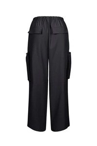 Ropa de calle moda única Vintage cordón cintura elástica Casual deporte <span class=keywords><strong>suelto</strong></span> recto cremallera <span class=keywords><strong>Cargo</strong></span> Pantalones de mujer - Product Image 5