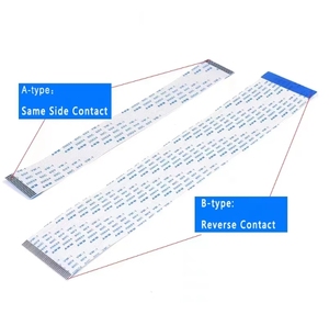 Wavelink ffc FPC cáp phẳng Flex Ribbon 24 pin 10cm A/B loại AWM 20624 80C 60V VW-1 0.5mm Pitch 100mm ffc cáp cho máy in - Product Image 2