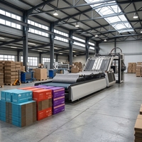 Machine à laminer le carton ondulé pour la production d'emballages en usine de fabrication de boîtes en carton