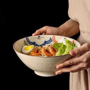 Set di Ciotole per <span class=keywords><strong>Ramen</strong></span> in Ceramica Giapponese <span class=keywords><strong>Anime</strong></span>, Design Retrò, Stoviglie in Porcellana all'Ingrosso - Product Image 4