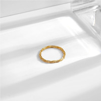 Bague minimaliste coréenne en acier inoxydable plaqué or rose scintillant pour femme, design de niche avec étoiles en grappe, tendance