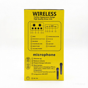 ELETREE RX-669MIC2 Tragbarer Solar-BT-Lautsprecher mit 2 Kabellosen Mikrofonen FM-Radio USB TF AUX RGB-Licht - Product Image 5