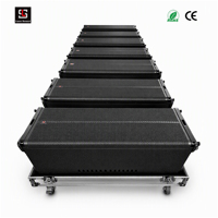 Système de sonorisation actif Line Array, double 12 pouces, 800W LF, 110W HF, 136dB, H90 V10, audio professionnel passif, CE RoHS, pour événements DJ