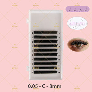 Extensions de <span class=keywords><strong>cils</strong></span> de cheveux synthétiques en cachemire de vison russe fabriqués à la main faux <span class=keywords><strong>cils</strong></span> dans le modèle Easy Wimpern 1 Zu 1 0.25 - Product Image 6