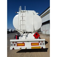 Semi-remorque citerne à carburant en acier au carbone à haute température pour bitume/huile brute, 3 essieux, 40 000 litres, avec une charge utile de plus de 30 000 kg