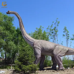 نموذج ديناصور واقعية طويل برقبة طويلة للحفلات والمتنزه-SGAD148, نموذج الديناصور ، على قيد الحياة ، مصنوع من حجر راشيسوروس ، نموذج للديناصورات المتحركة ، للبيع