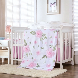 <span class=keywords><strong>Juego</strong></span> <span class=keywords><strong>de</strong></span> Ropa <span class=keywords><strong>de</strong></span> Cama Floral <span class=keywords><strong>para</strong></span> <span class=keywords><strong>Cuna</strong></span> <span class=keywords><strong>de</strong></span> Bebé <span class=keywords><strong>de</strong></span> 3 Piezas, <span class=keywords><strong>para</strong></span> Todas las Estaciones, con Edredón, Sábana Ajustable y Falda <span class=keywords><strong>para</strong></span> <span class=keywords><strong>Cuna</strong></span> - Product Image 1