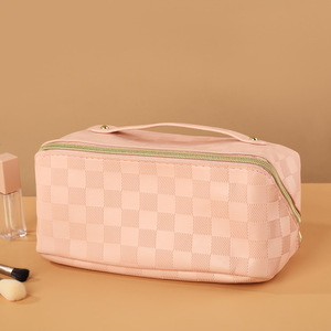 PU Pillow Makeup <b>Bag</b> for <b>Women</b>, Portable Cosmetics Storage <b>Bag</b>, Travel Large Capacity <b>Toiletry</b> <b>Bag</b> Storage <b>Bag</b> - Product Image 1