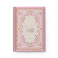 Carnet de notes vintage LABON Cygne Blanc Rose, couverture rigide, style Coquette, livre de vœux de mariage romantique, esthétique Balletcore