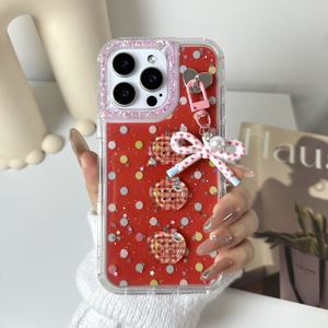 เคสโทรศัพท์แบบมีโบว์กลิตเตอร์อีพ็อกซี่ 360 องศา สำหรับ Oppo A6 X 5G A6 Pro 4G Realme 14 5G Realme Note <span class=keywords><strong>70</strong></span> 4G - Product Image 1