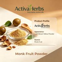 Monk Fruit Poeder Luo Han Guo Extract Mogroside V Natuurlijke Zoetstof Zero Calorie Keto Suikervervanger Groothandel