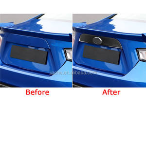 De fibra de carbono posterior tronco emblema insignia cubierta de la etiqueta engomada de protección contra arañazos Trim para Toyota GT86 FT86 ZN6 Subaru <span class=keywords><strong>BRZ</strong></span> 2013-2020 - Product Image 3