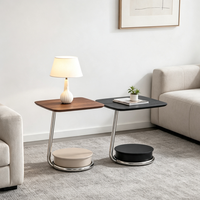Ensemble de tables basses modernes et créatives avec structure métallique, tables d'appoint pour salon, hôtel, vente en gros, mobilier de maison