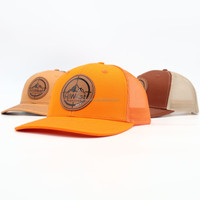 Venta al por mayor 6 Panel Gorras personalizado tejido parche bordado cuero logotipo malla Snapback Richardson 112 camionero sombreros gorra de béisbol