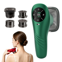 Appareil de massage intelligent rechargeable à ventouses, avec lumière rouge, chauffant, grattoir Gua Sha, masseur à vide, masseur électrique ergonomique