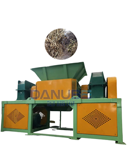 Dual-shaft straw shredder biomass pellet RDF fuel rod processing high-capacity shredder - Product Image 1
