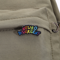 Sensibilisation à l'autisme émail broche arc-en-ciel conception broche Neurodivergent revers insigne bijoux cadeau pour les amis et les enfants