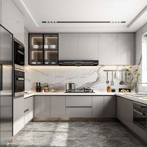 SANTOPOVA Modern Complete <b>Laundry</b> Kichen Cabinet Design - Product Image 5