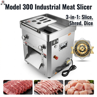 Machine de découpe de viande multifonctionnelle, robuste, pour trancher, couper en dés et effilocher, avec lame amovible et nettoyage facile